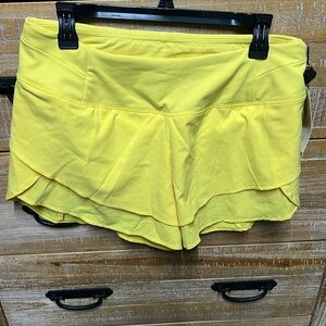 CALIA by Carrie Underwood Yellow Athletic Shorts Moisture-Wicking